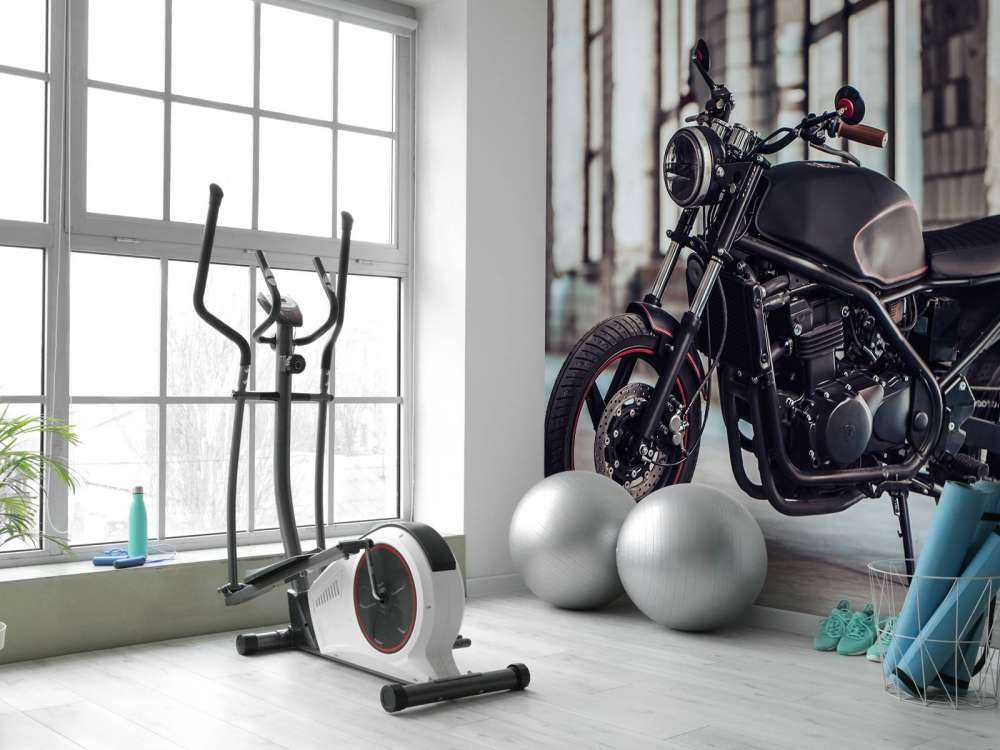Matt svart motor