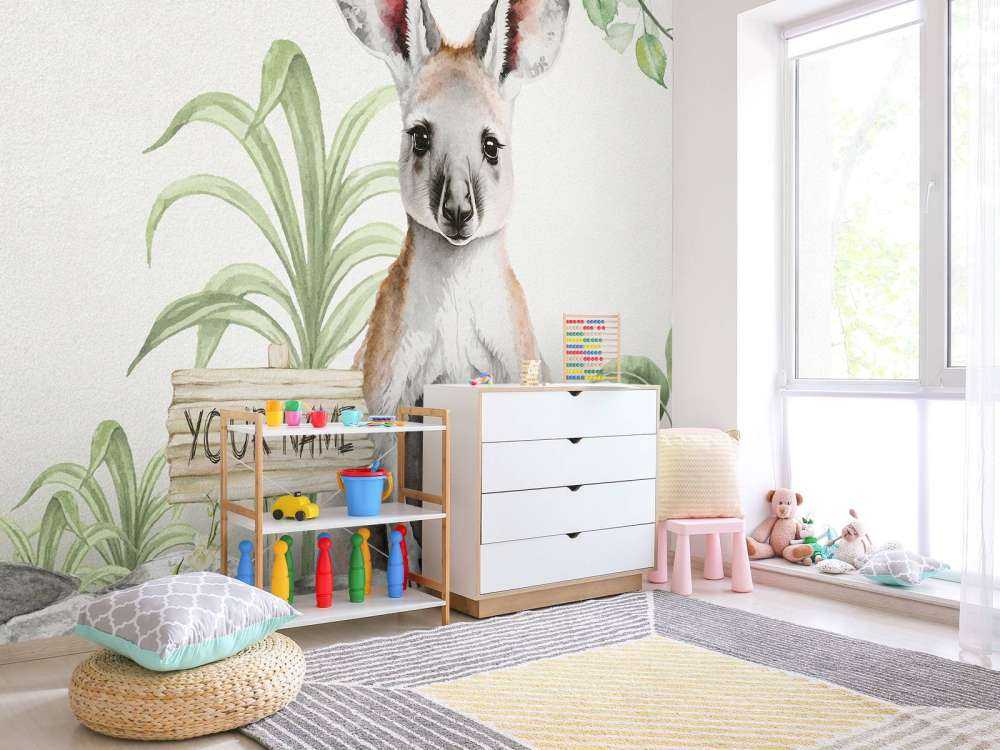 Känguruunge i djungeln