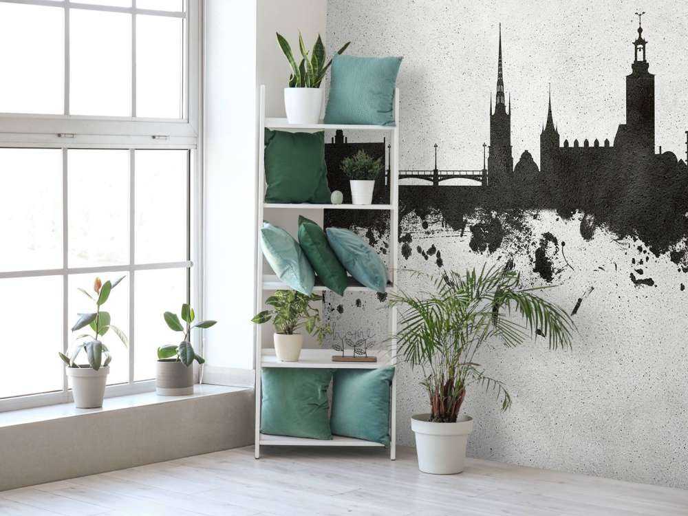 Akvarell silhuett, Stockholm