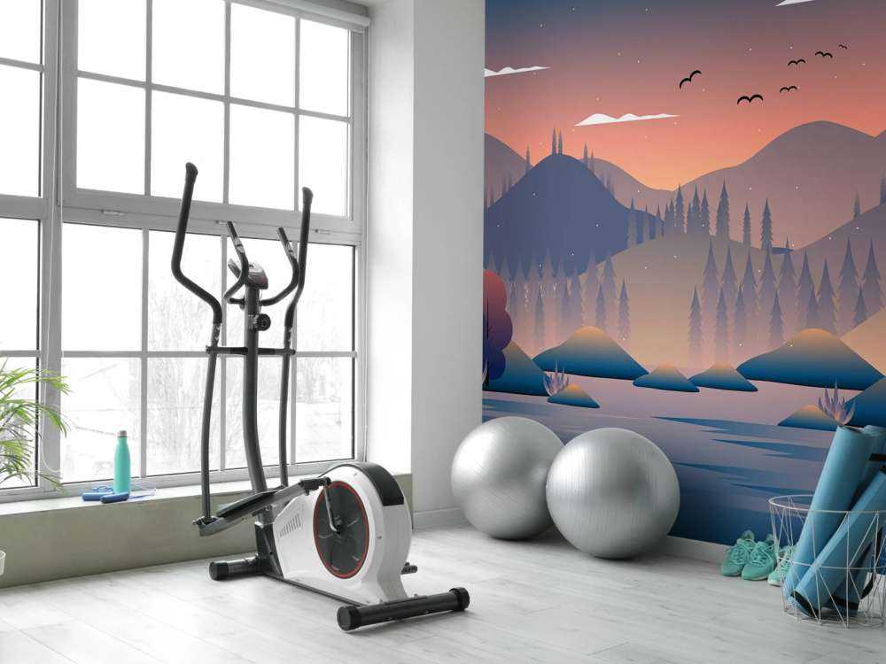 Illustration af efterårsskov