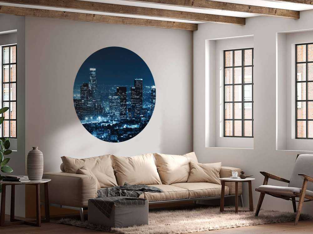 Blå skyline