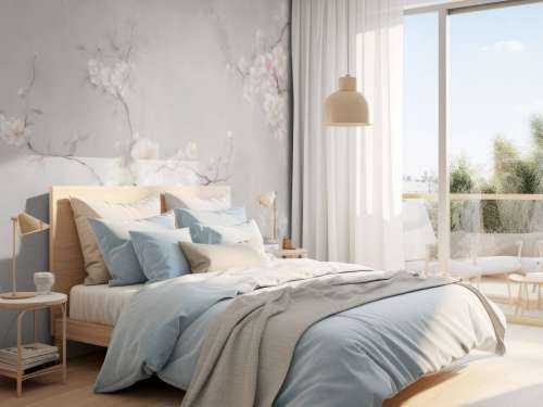 Skønne grene af blomster taupe