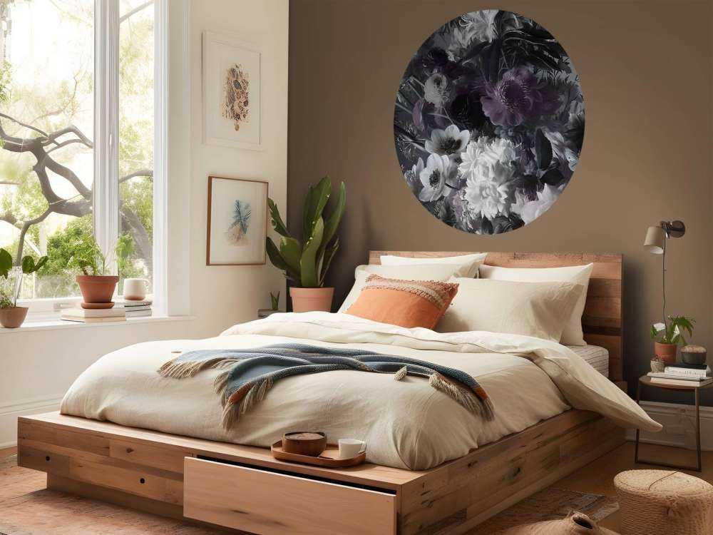 Stort buket med anemoner Lilla