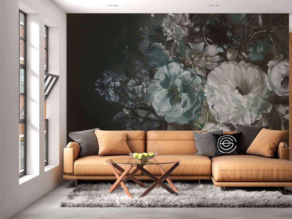 Bouquet med lilla blå