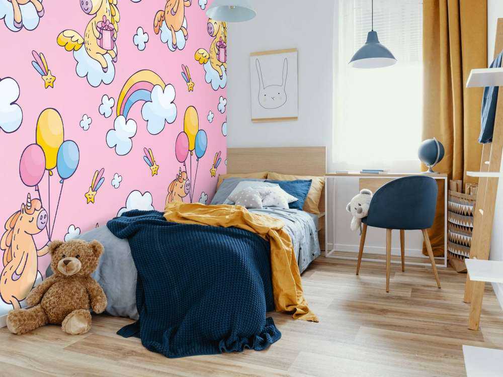 Enhjørninger med balloner