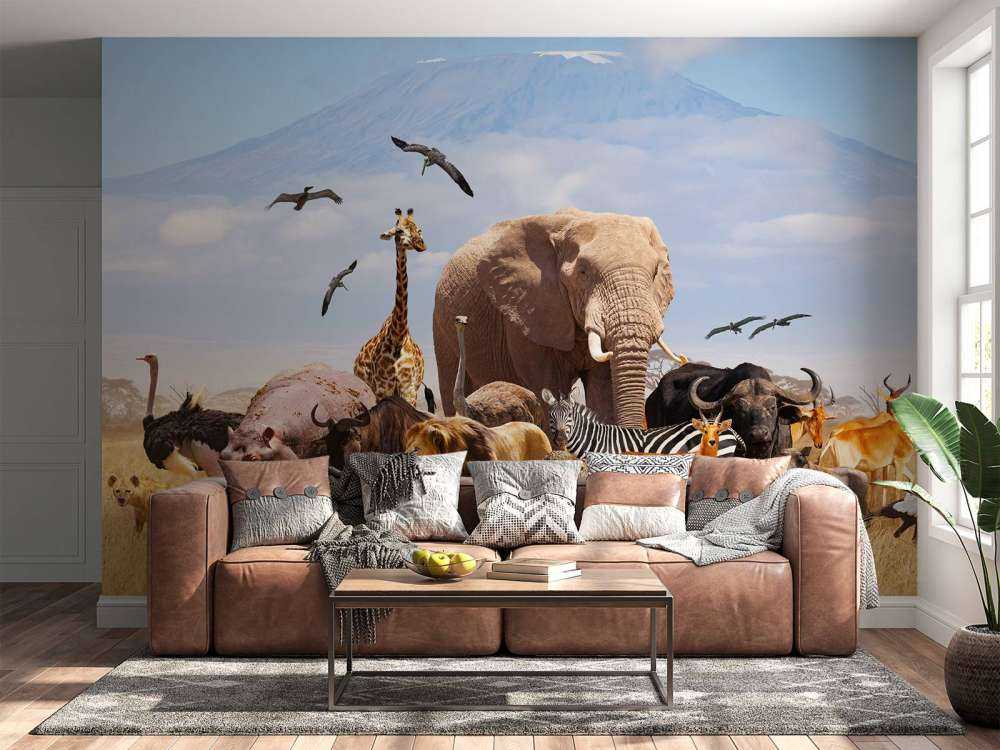 Afrikanske dyr på Kilimanjaro