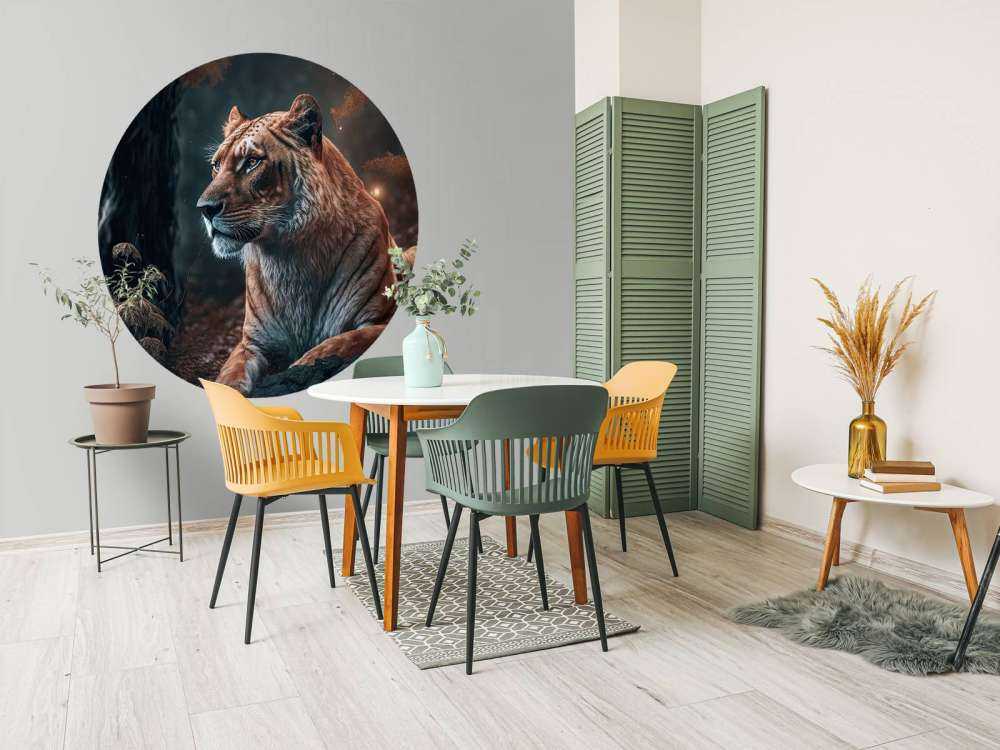 Illustration af en løve
