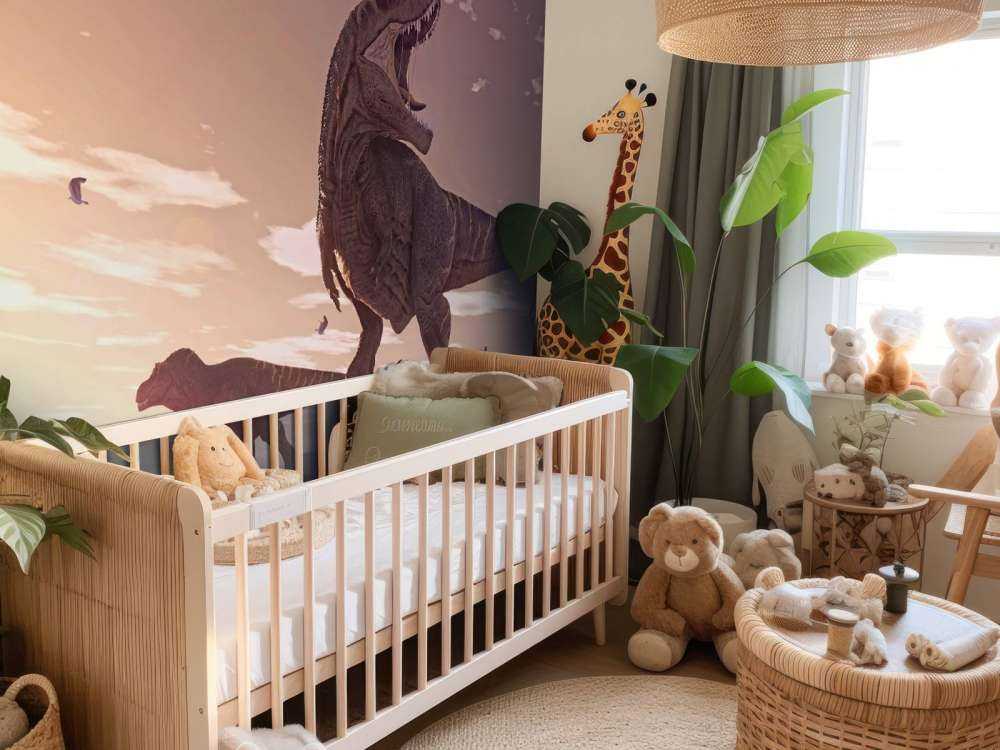 To tyrannosaurer på en mark