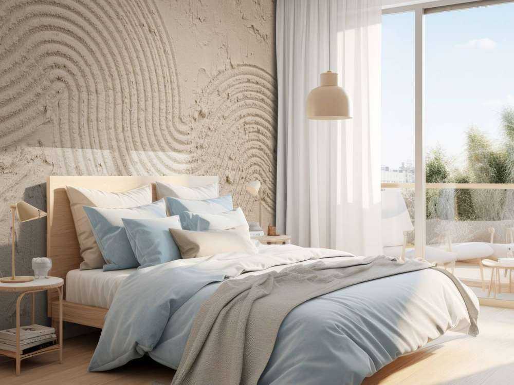 Kunst med tekstur i taupe