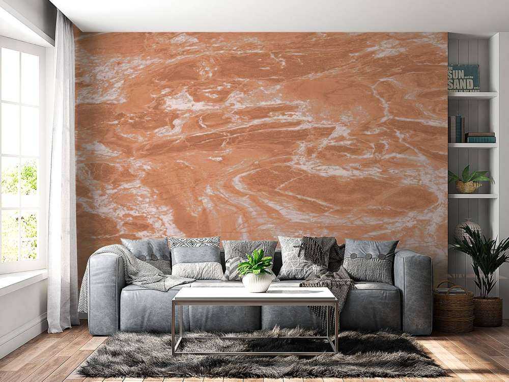 Terracotta marmor med fejninger