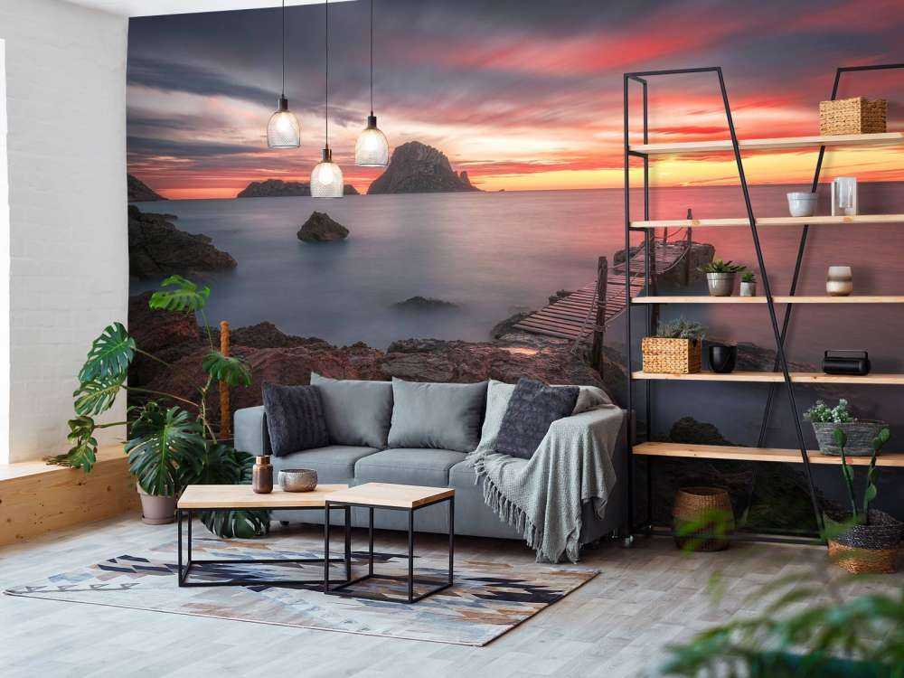 Red sunset in Ibiza ...