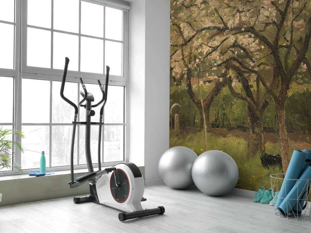 Bloeiende boom in een boomgaard