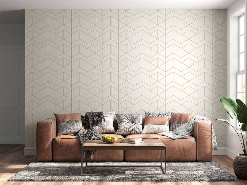 Geometriske hvide fliser