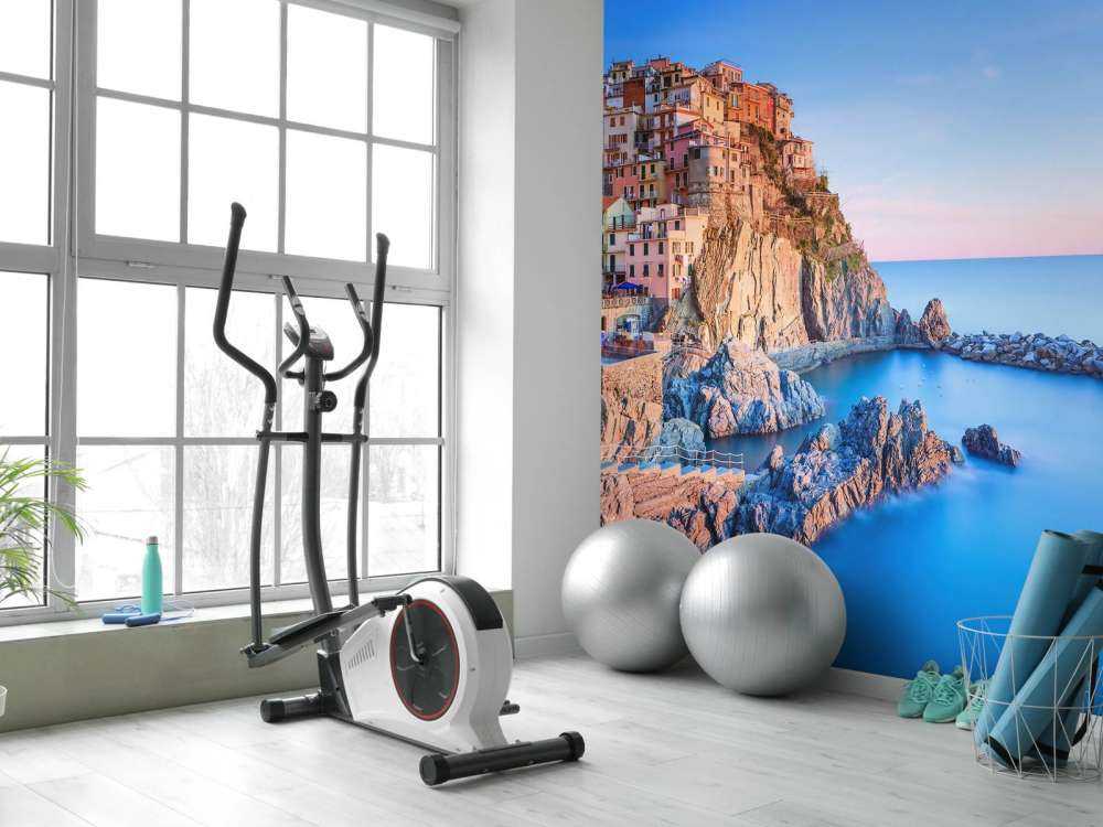 Landsby på en klippe i Italien