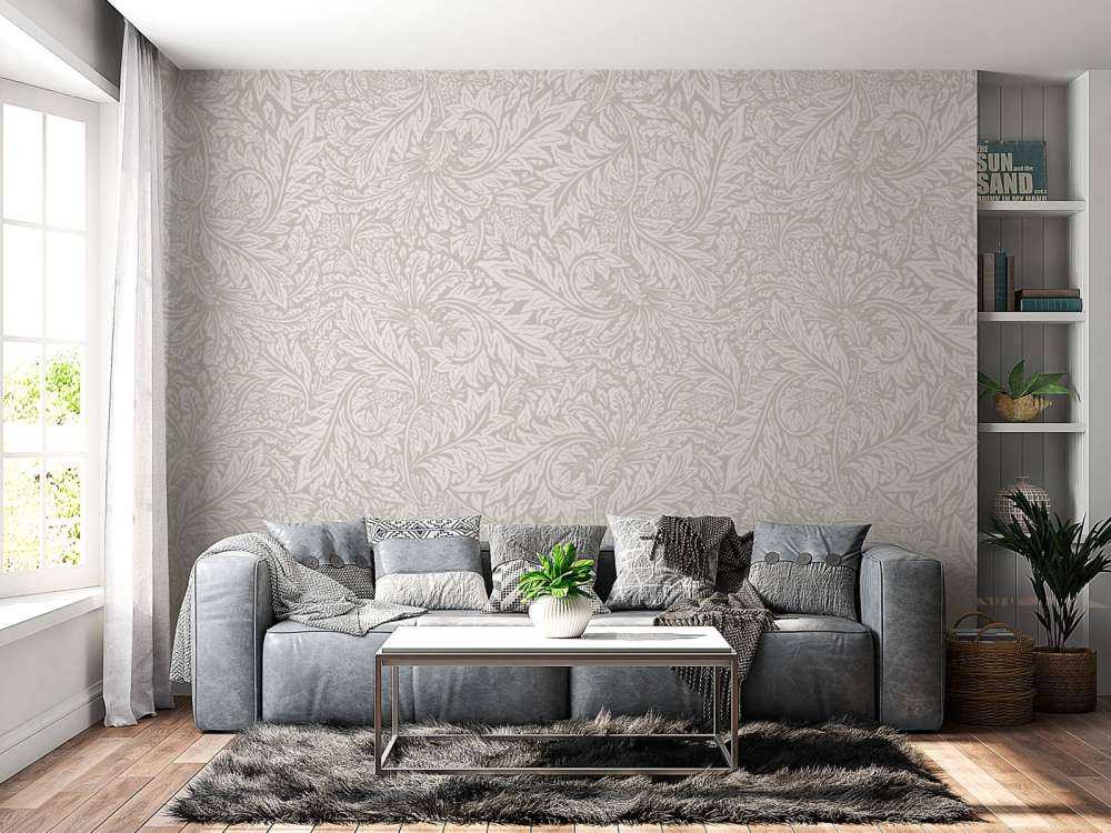 Morris Florals & Leaves - neutral beige