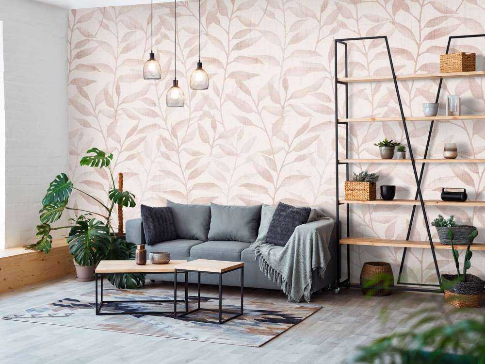 Japandi klatreblade - blød terrakotta