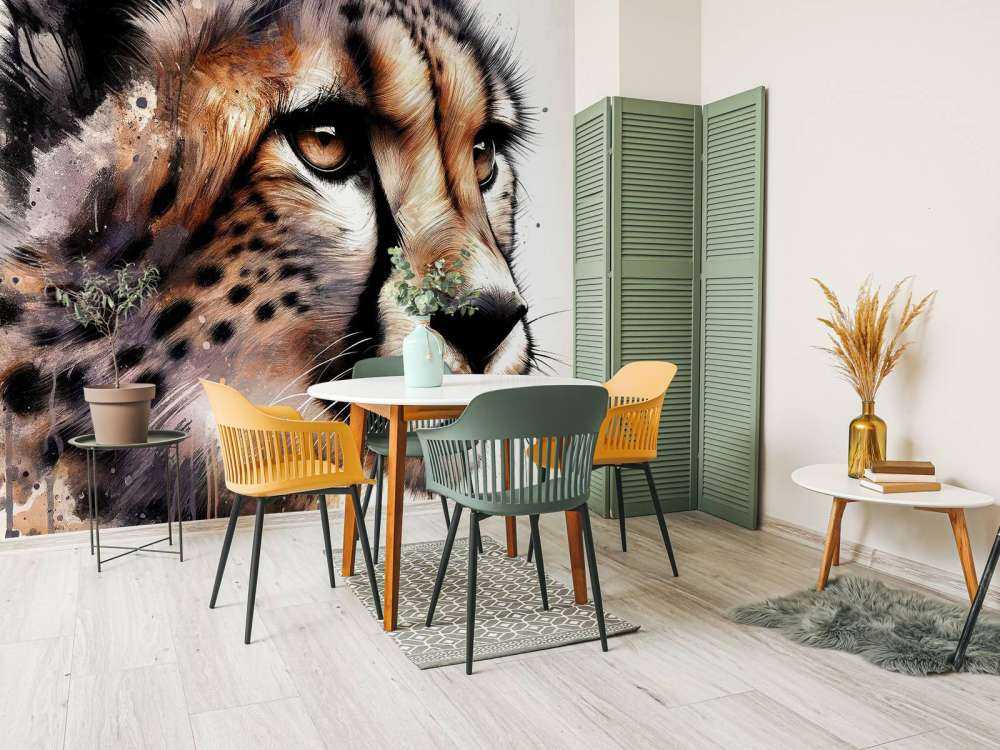 Akvarel Gepard