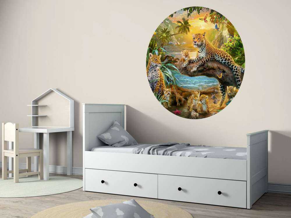 Leopards Family in the Bay