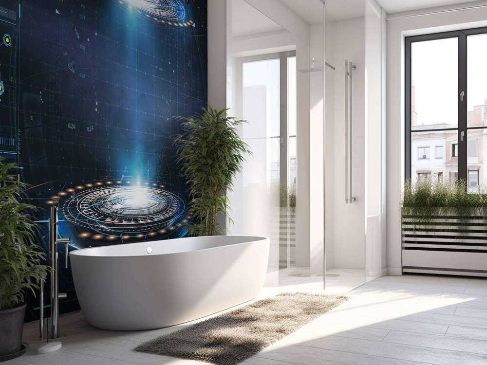 Futuristisk dashbord