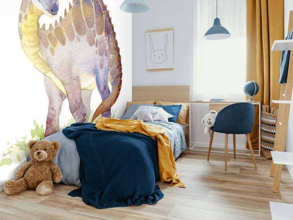 Dinosaur fra akvarell