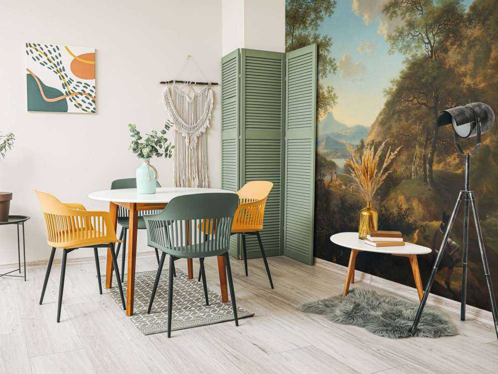 Italiensk landskapp med kunstner
