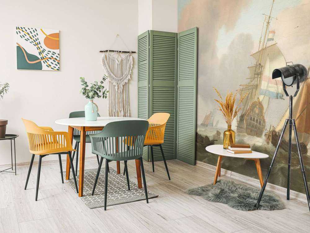 Stenete hav med skip