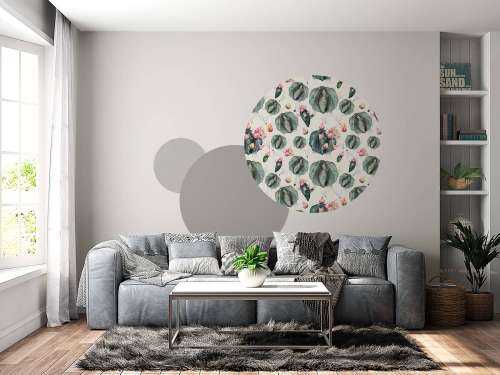 Kaktus med blomster