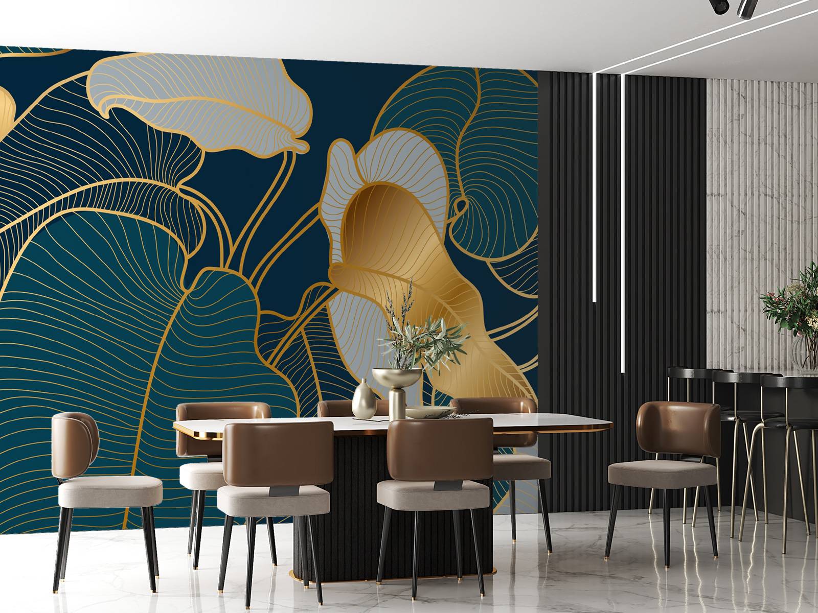 Luksuriøs gull Art Deco