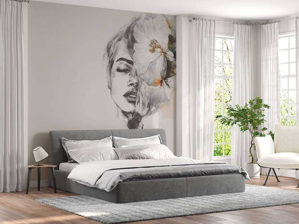 Kvinne med blomster