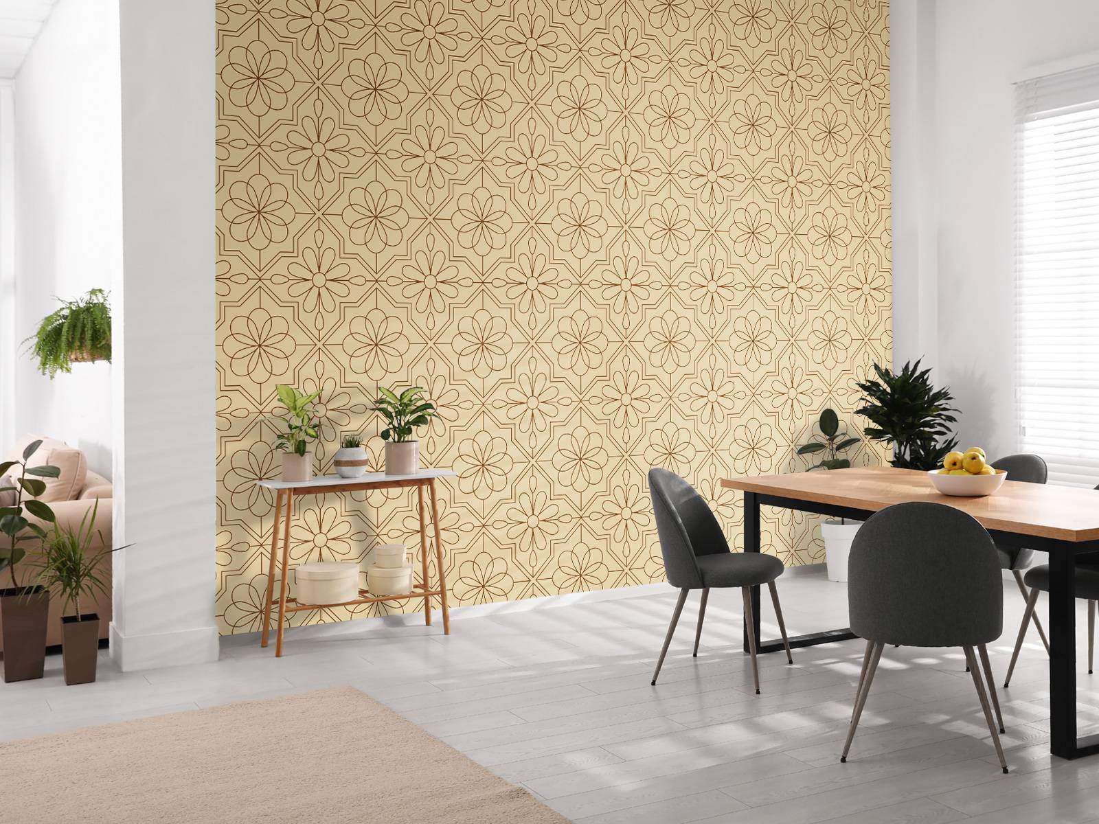 Blomster i retro stil