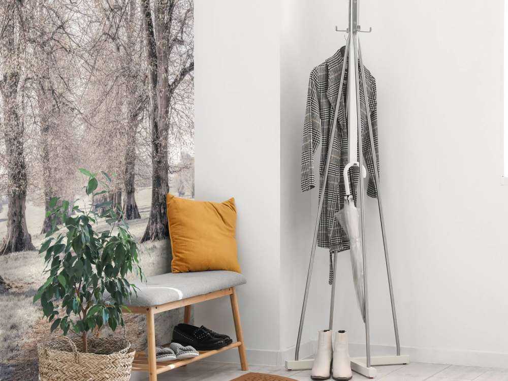 Dekkspor mellom trærne