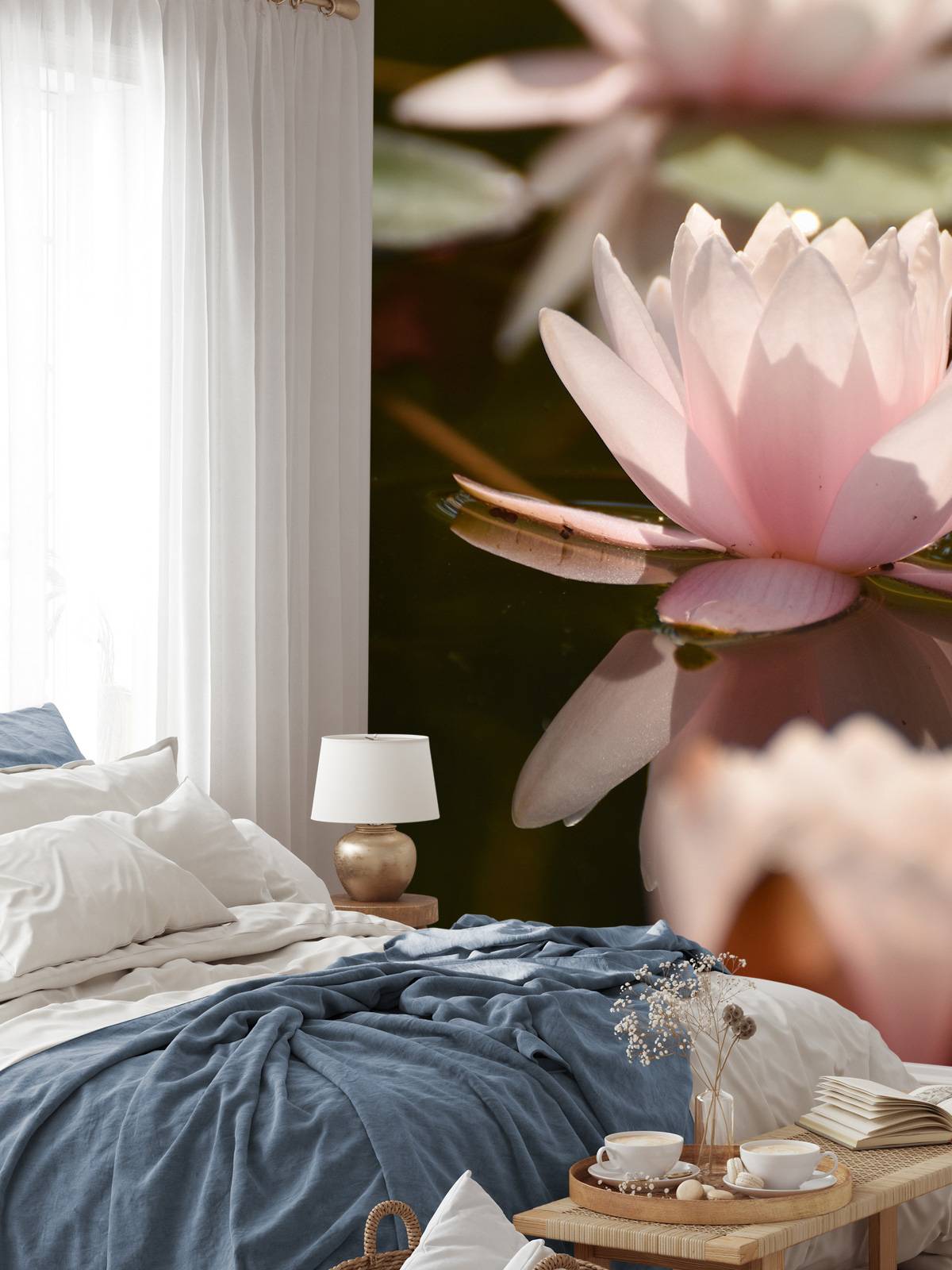 Lotusblomst i vann