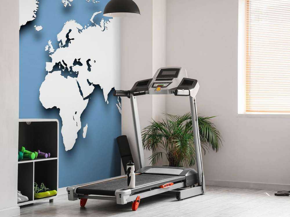 3D verdenskart blått