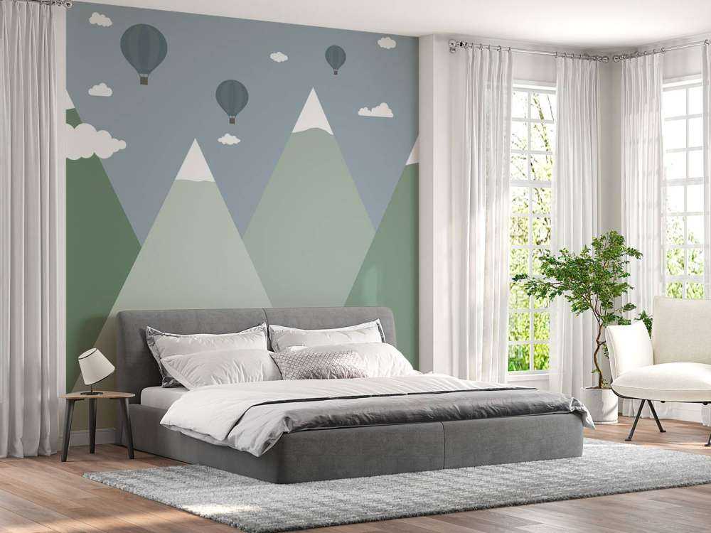 Fjellandskapp med luftballonger