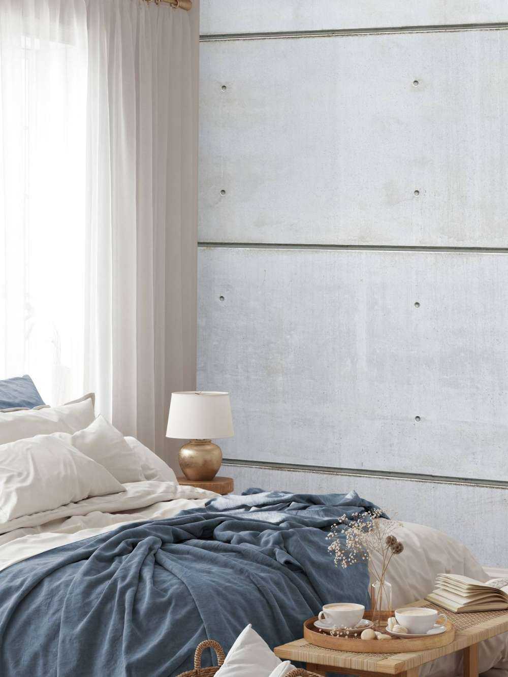 Horisontal betongvegg