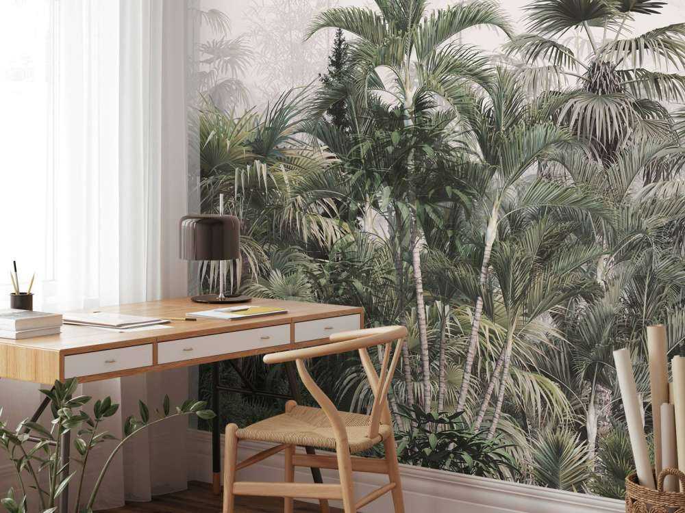 Hviskende Grønt Tåkeskog