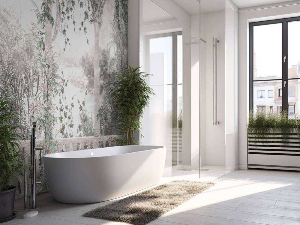 Tropiska träd och blad