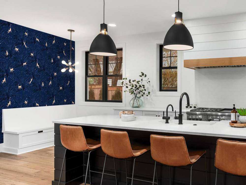 Tropiska apor - blå