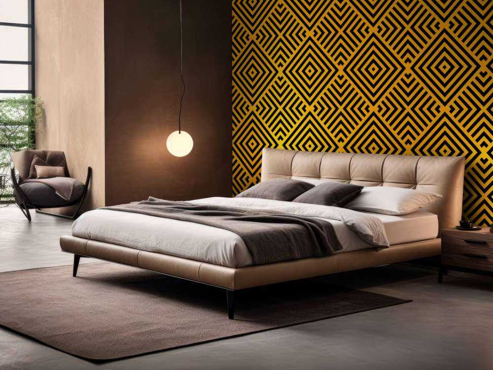 Svart och guld Art Deco