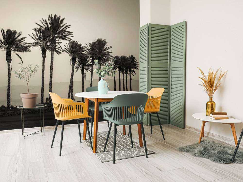 Palmer svart och vitt