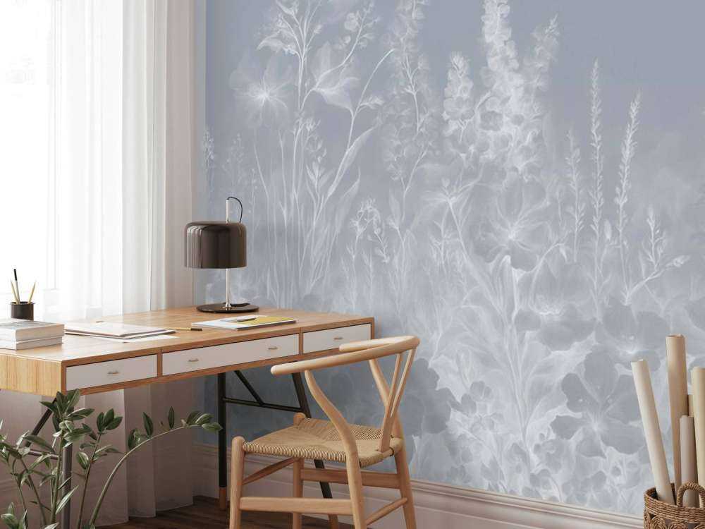 Öm engelsk trädgård - grå