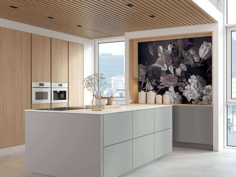 Bukett med lila tulpaner