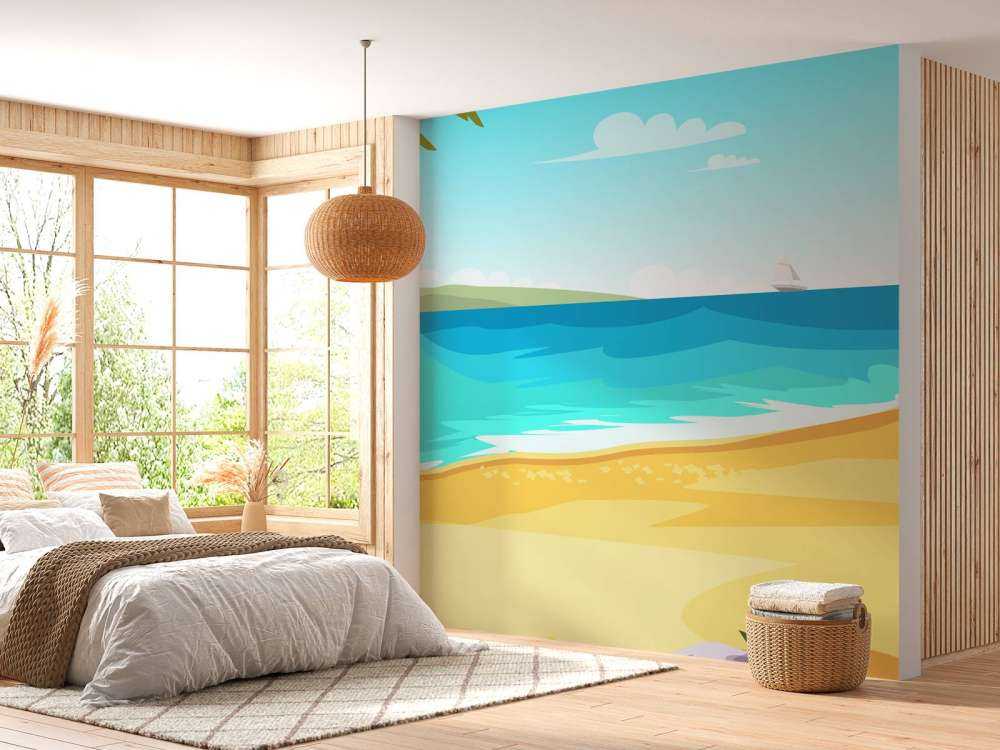 Vågig strand