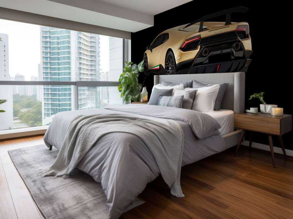 Lamborghini Huracán - Vänster bak, svart