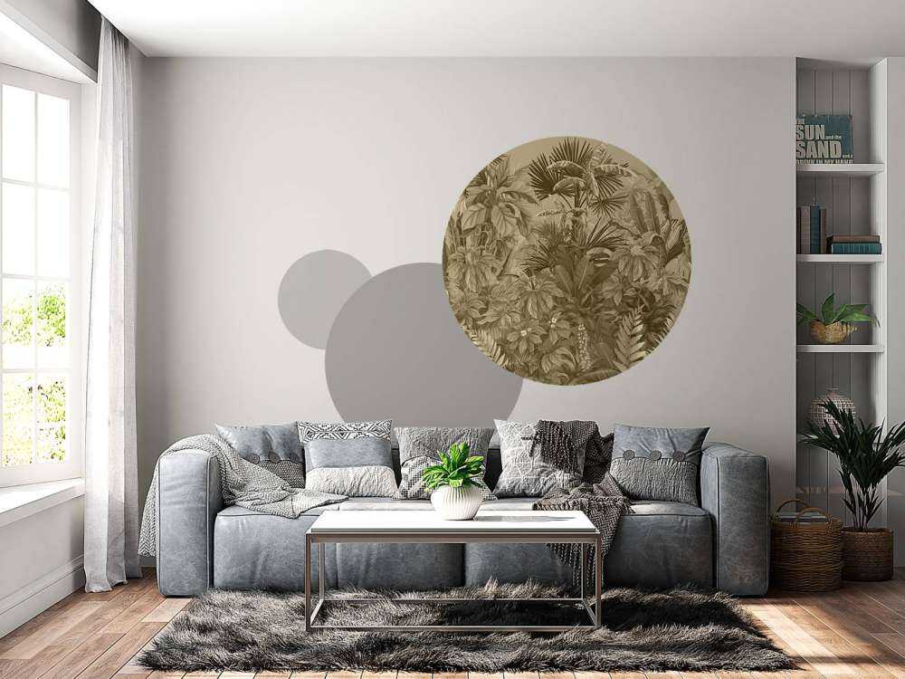 Sepia tropisk djungel