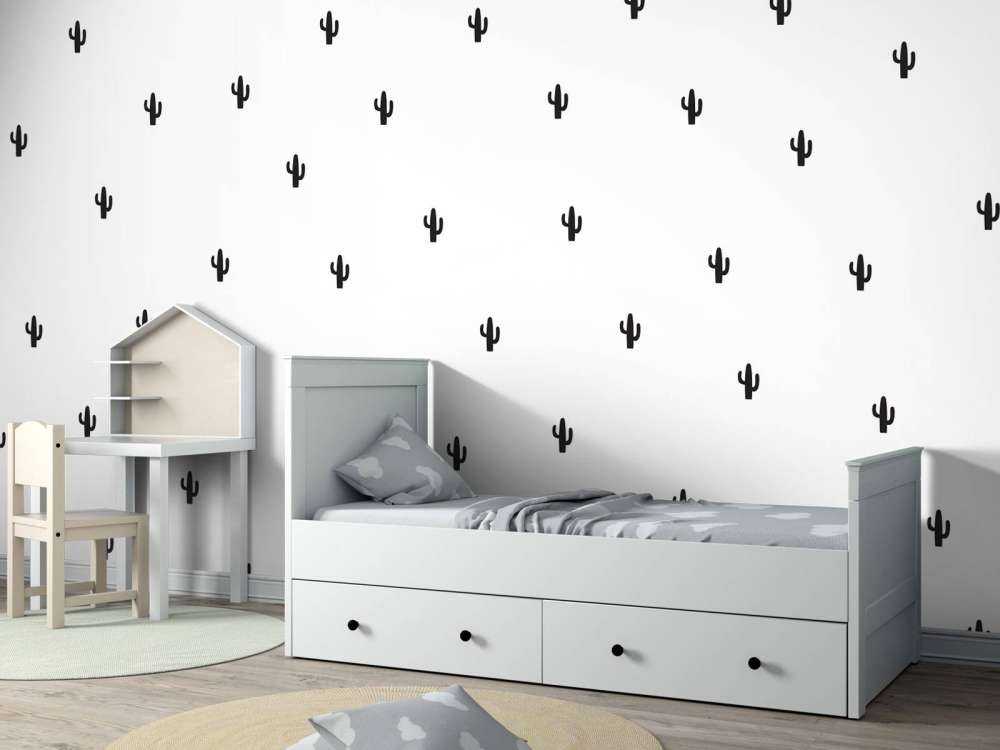 Kaktusar i svartvitt