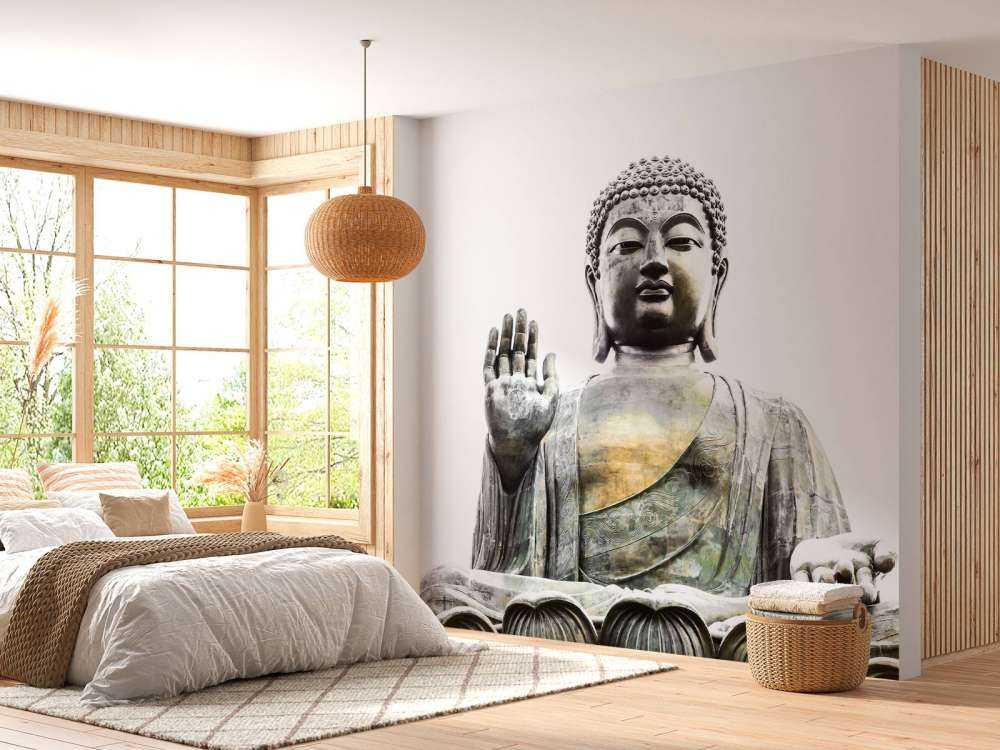 Buddha staty i Hong Kong