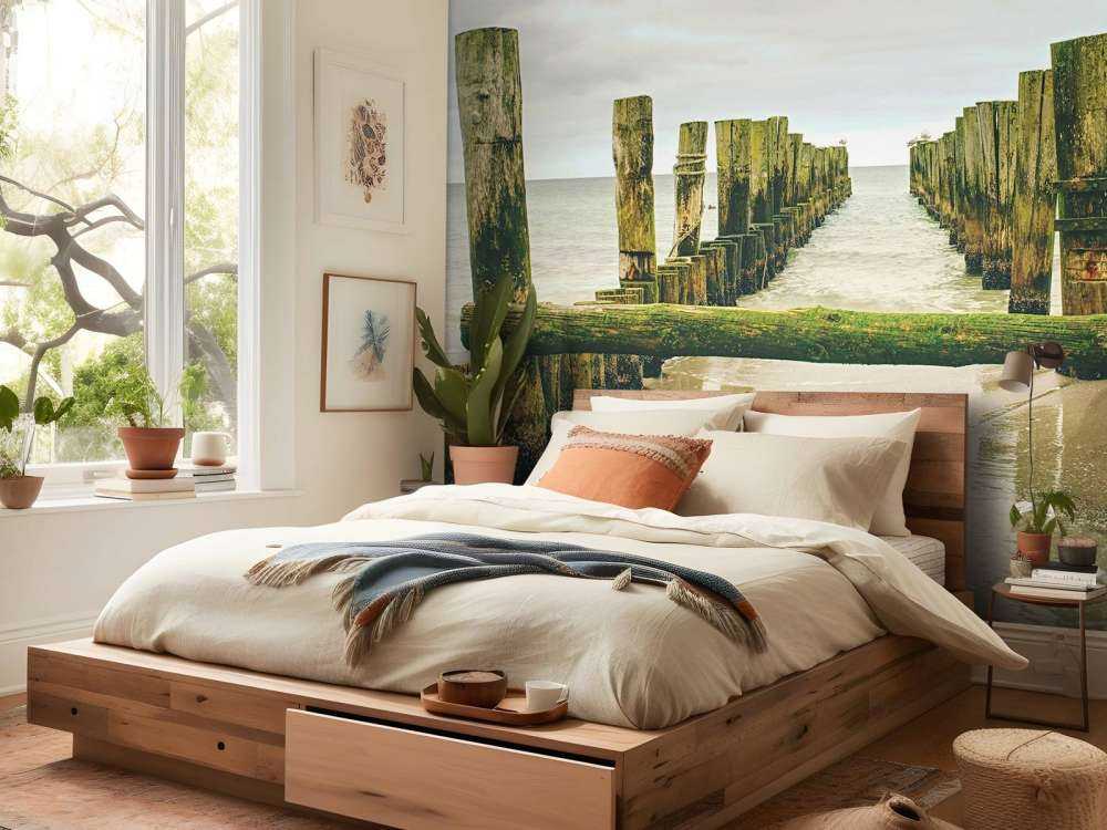 Mossiga höghuvuden i vattnet