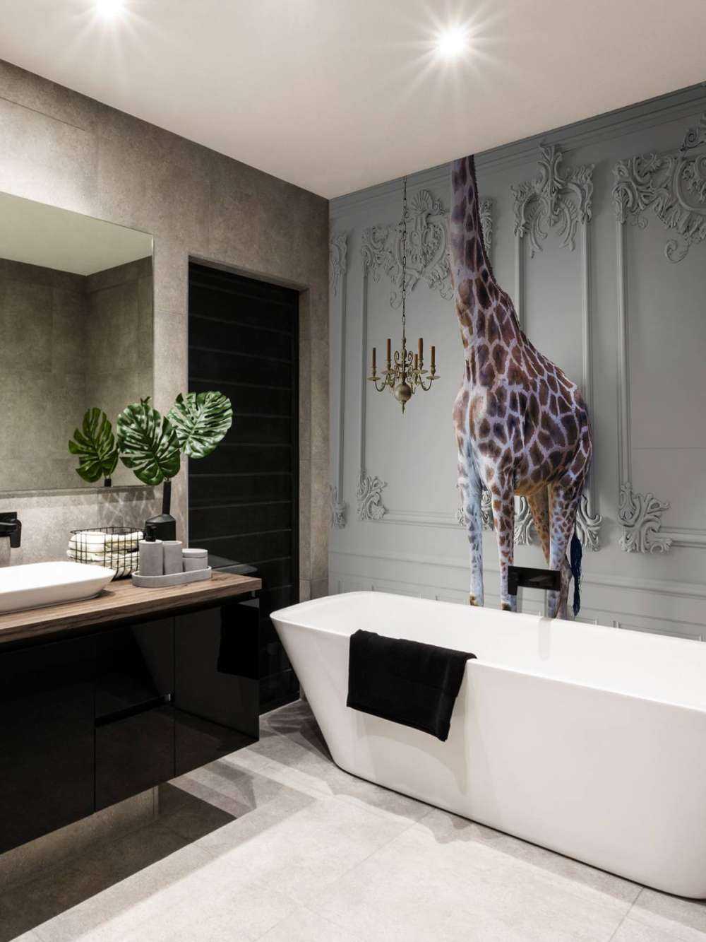 Giraff med ljusstake