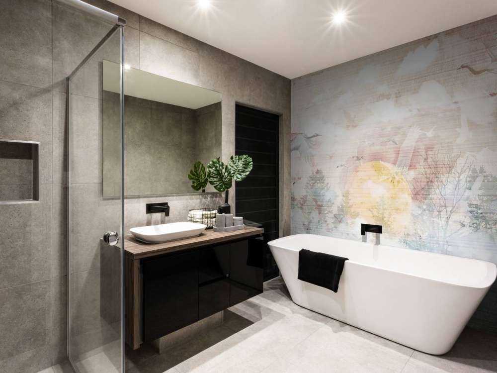 Soluppgång i dimman